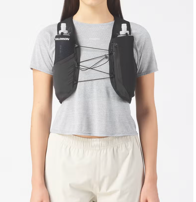 Unisex Salomon Gravel Skin 4 Running Vest with Flasks
