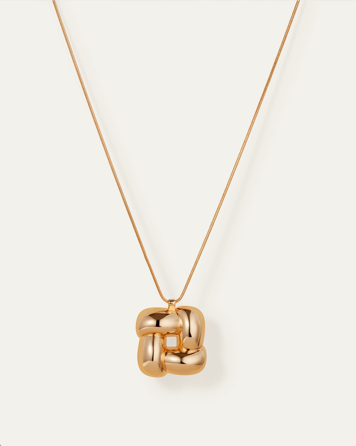 Jenny Bird Woven Square Pendant Neckalce