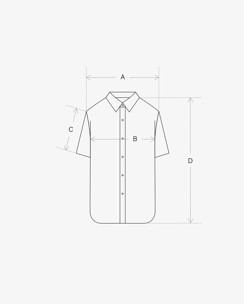 Linen Collarless S/S Shirt / Checked
