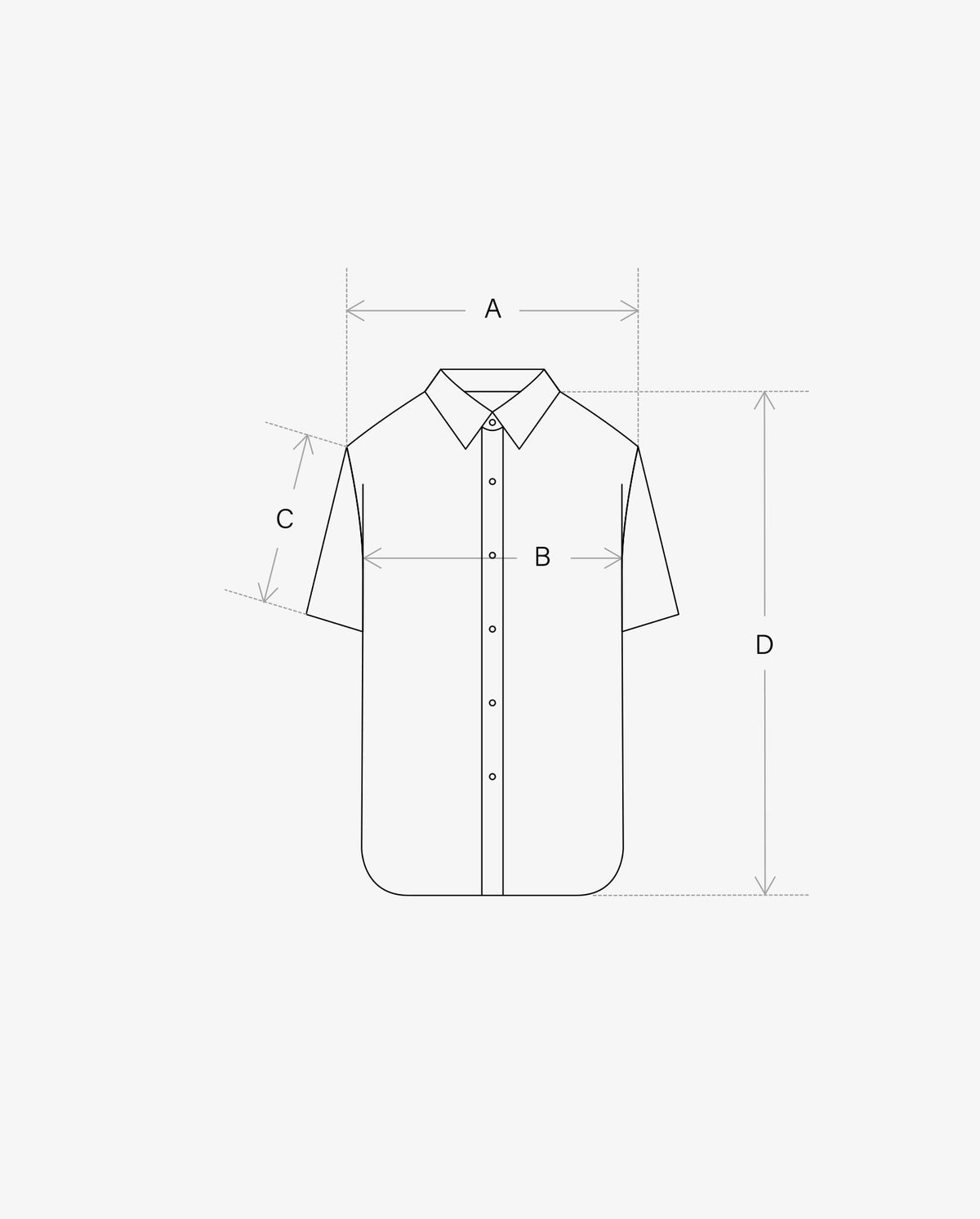 Linen Collarless S/S Shirt / Checked