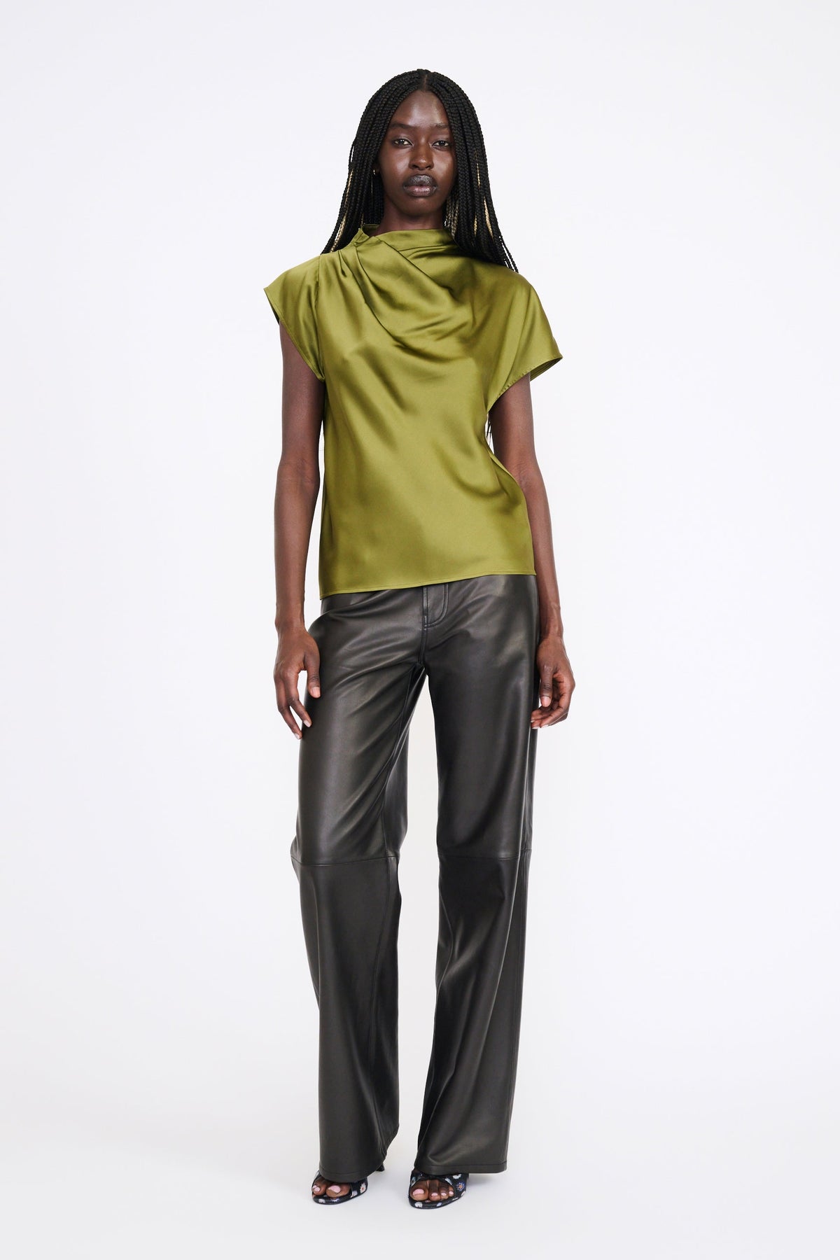 Staud Davina Silk Top