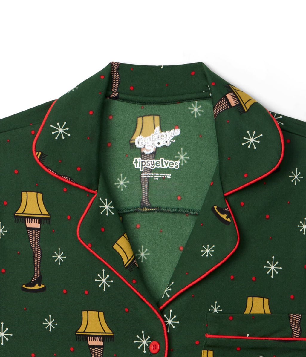 Matching Christmas Story Leg Lamp Couples Pajamas