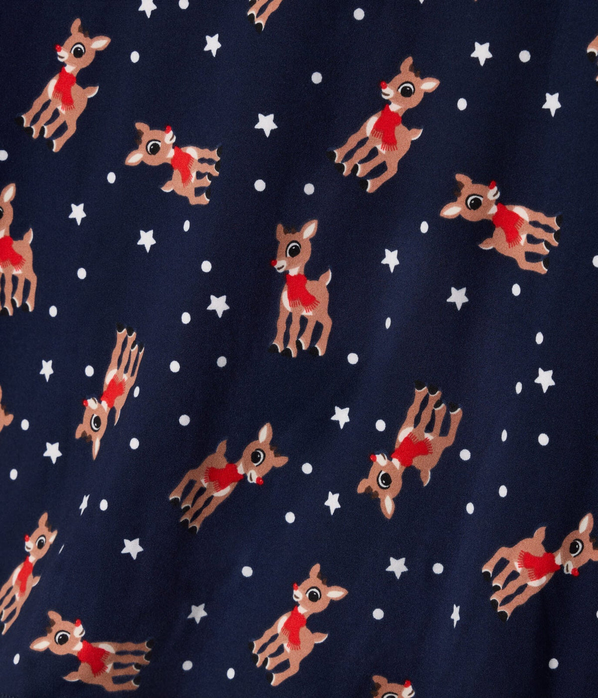 Matching Rudolph Lapel Couples Pajamas