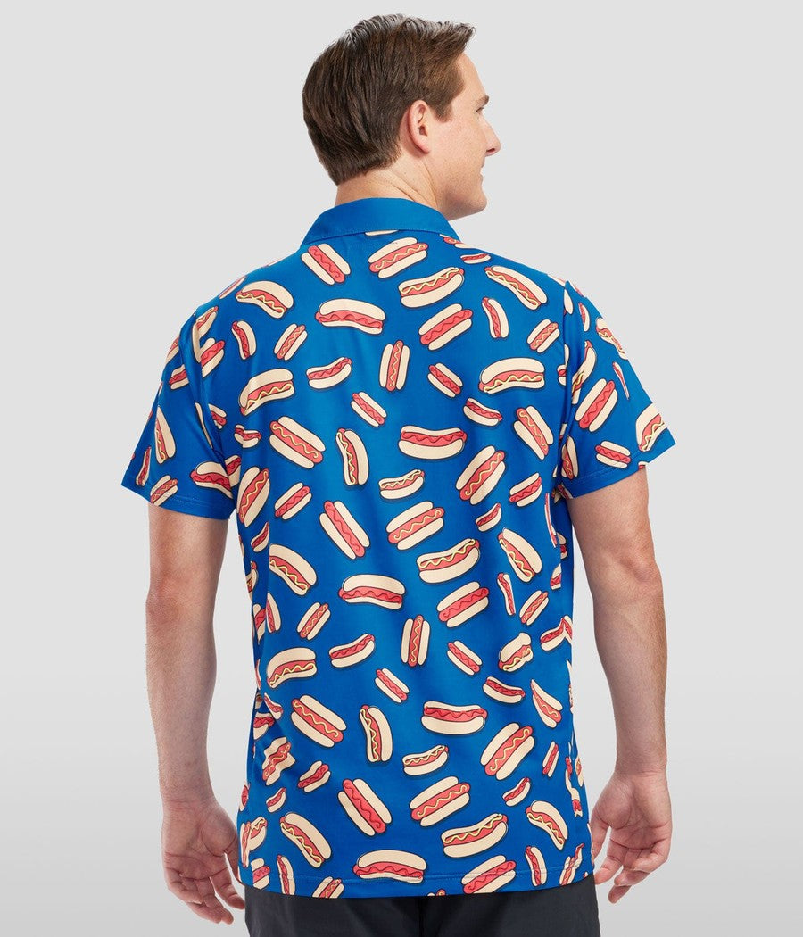 Men's Hot Dog Disc Golf Polo