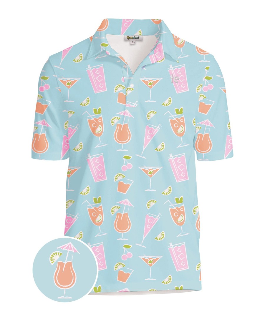 Men's Cocktail Caddy Disc Golf Polo