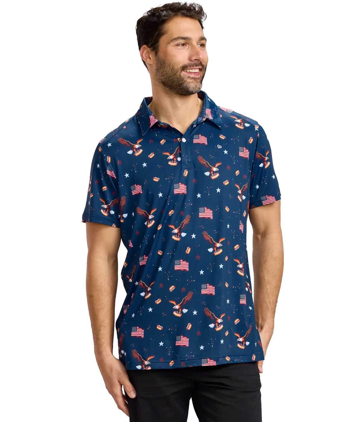 Men's 8-Bit Eagle Performance Polo