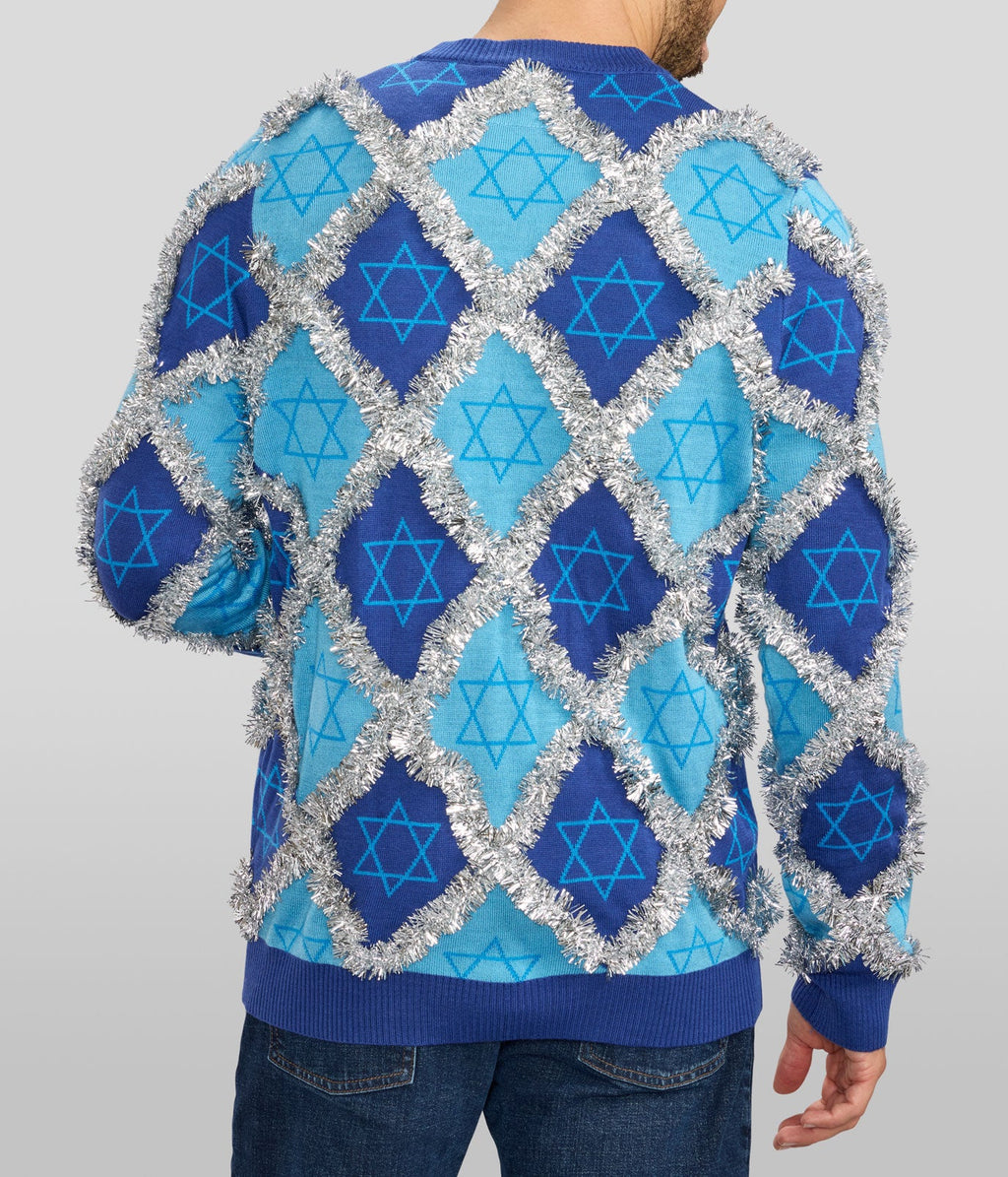 Men's Hanukkah Tinsel Sweater