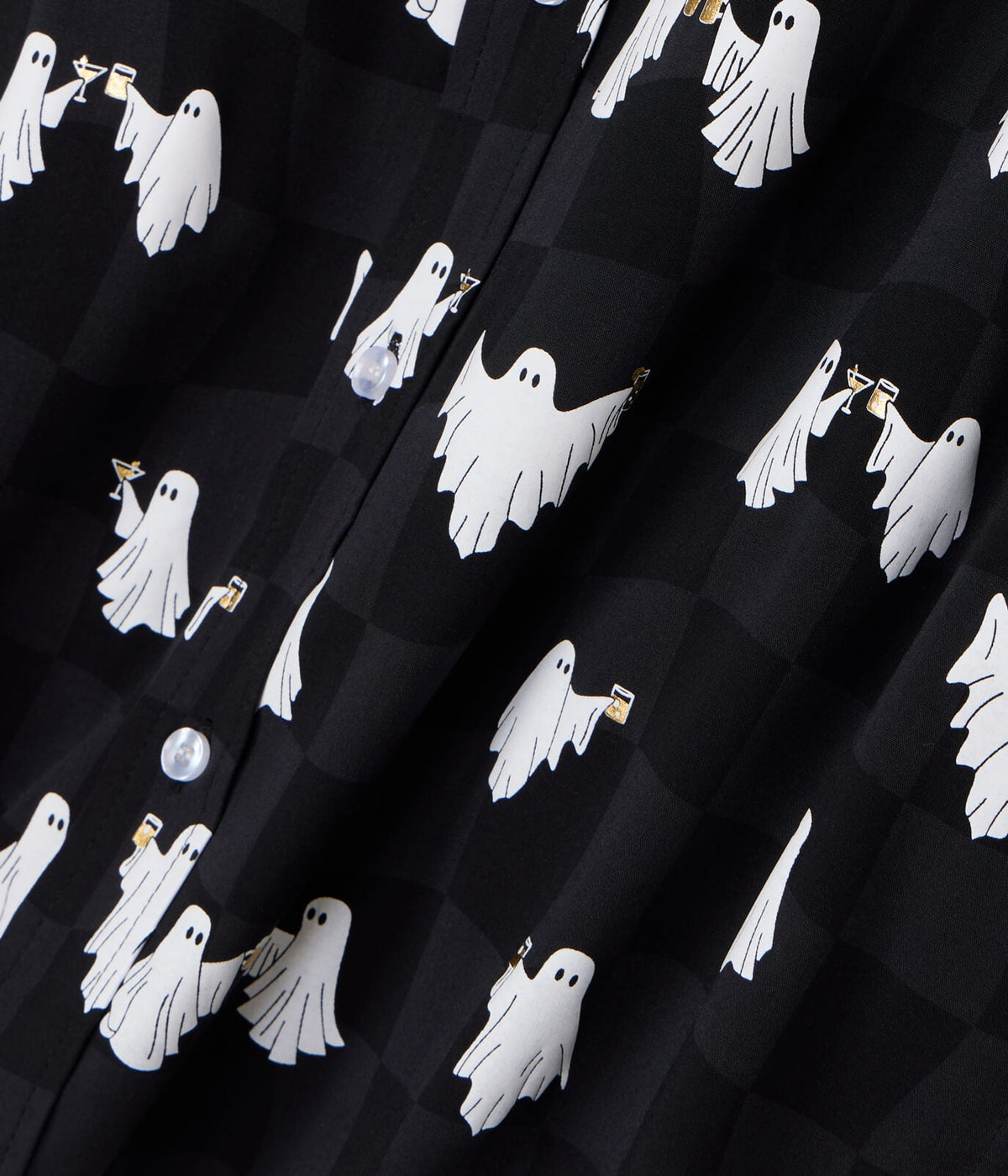 Men's BOOze Ghost Button Down Shirt