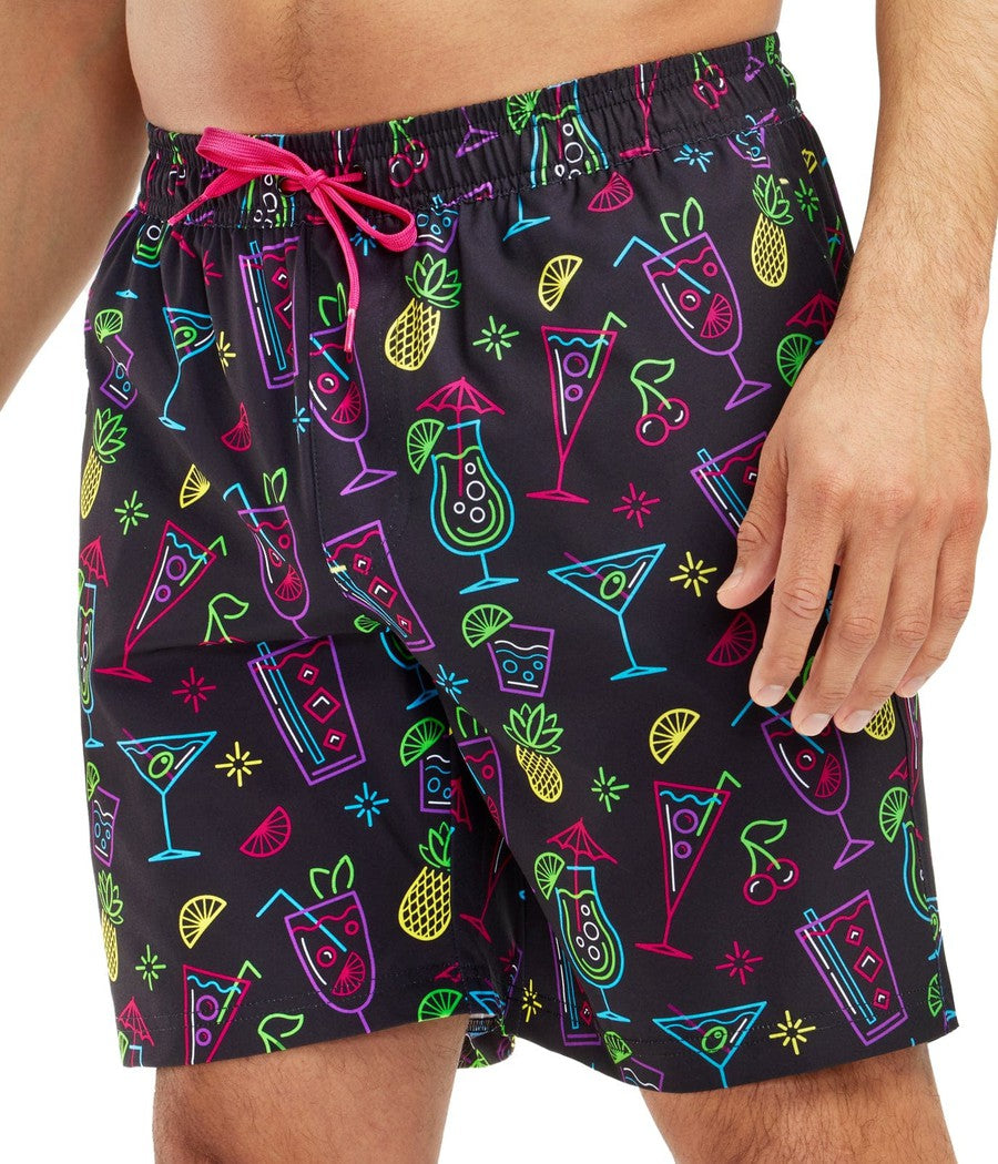 Neon Nightcap Stretch Swim Trunks - 7.5" Inseam