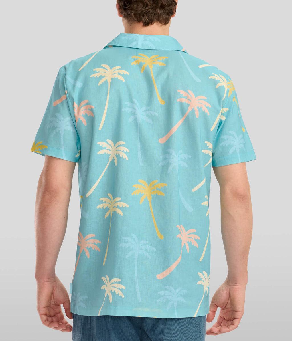 Men's Counting Palms Linen Cabana Shirt