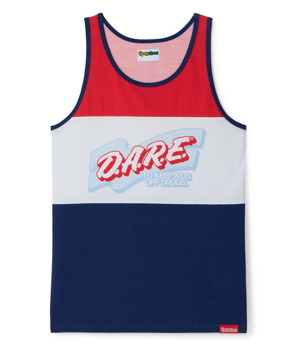 Men's Declaration of DARE Tank Top (Blue)