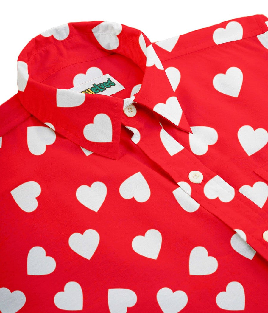Men's Heartbeat Button Down Shirt