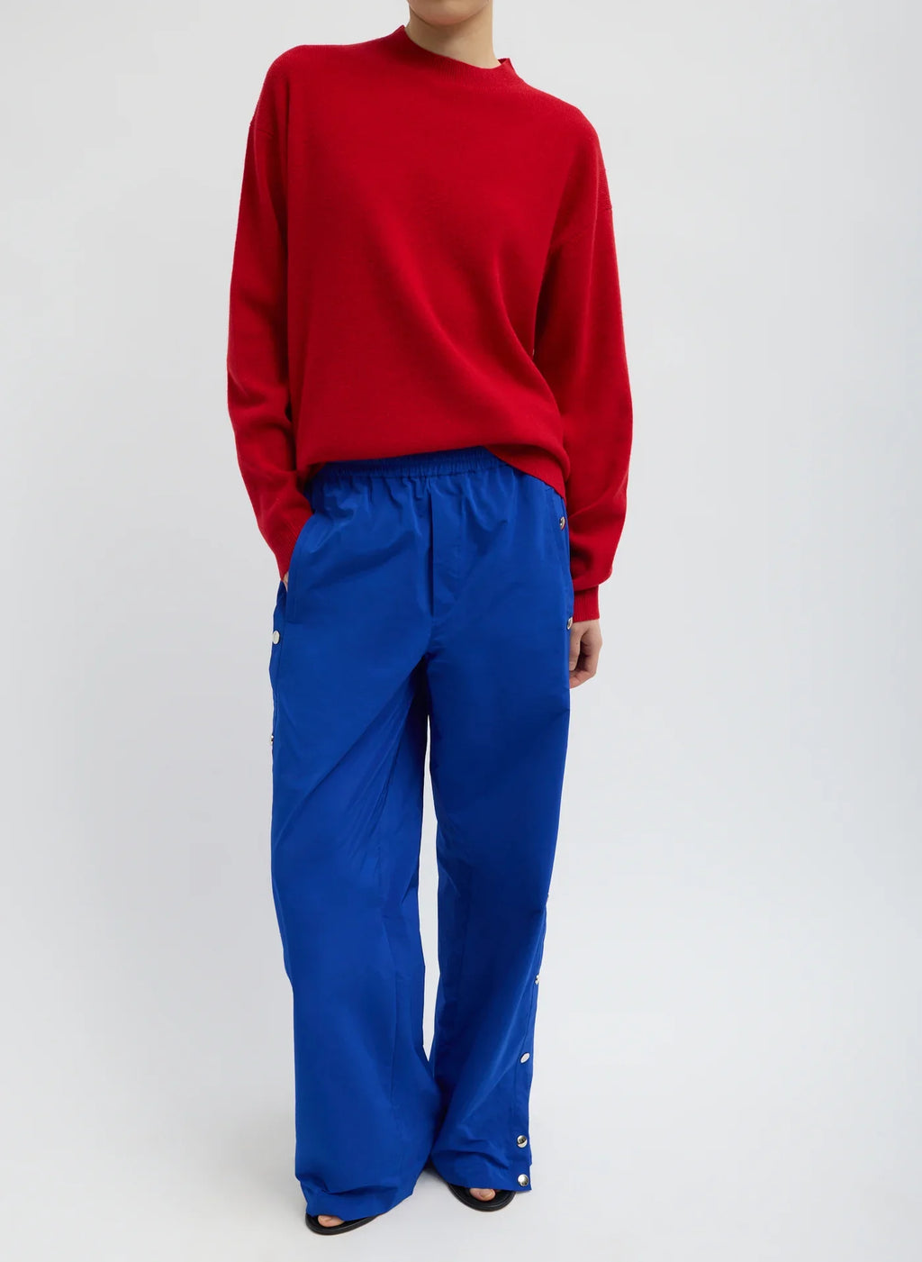 Tibi Nylon Snap Jogger