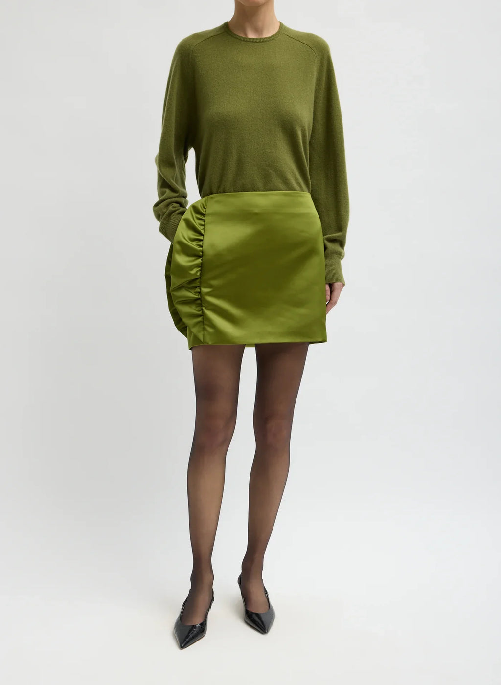 Tibi Cashmere Crewneck Sweater