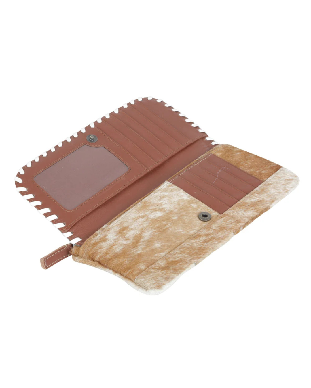 Flames Hair-On Leather Wallet by Myra Bag