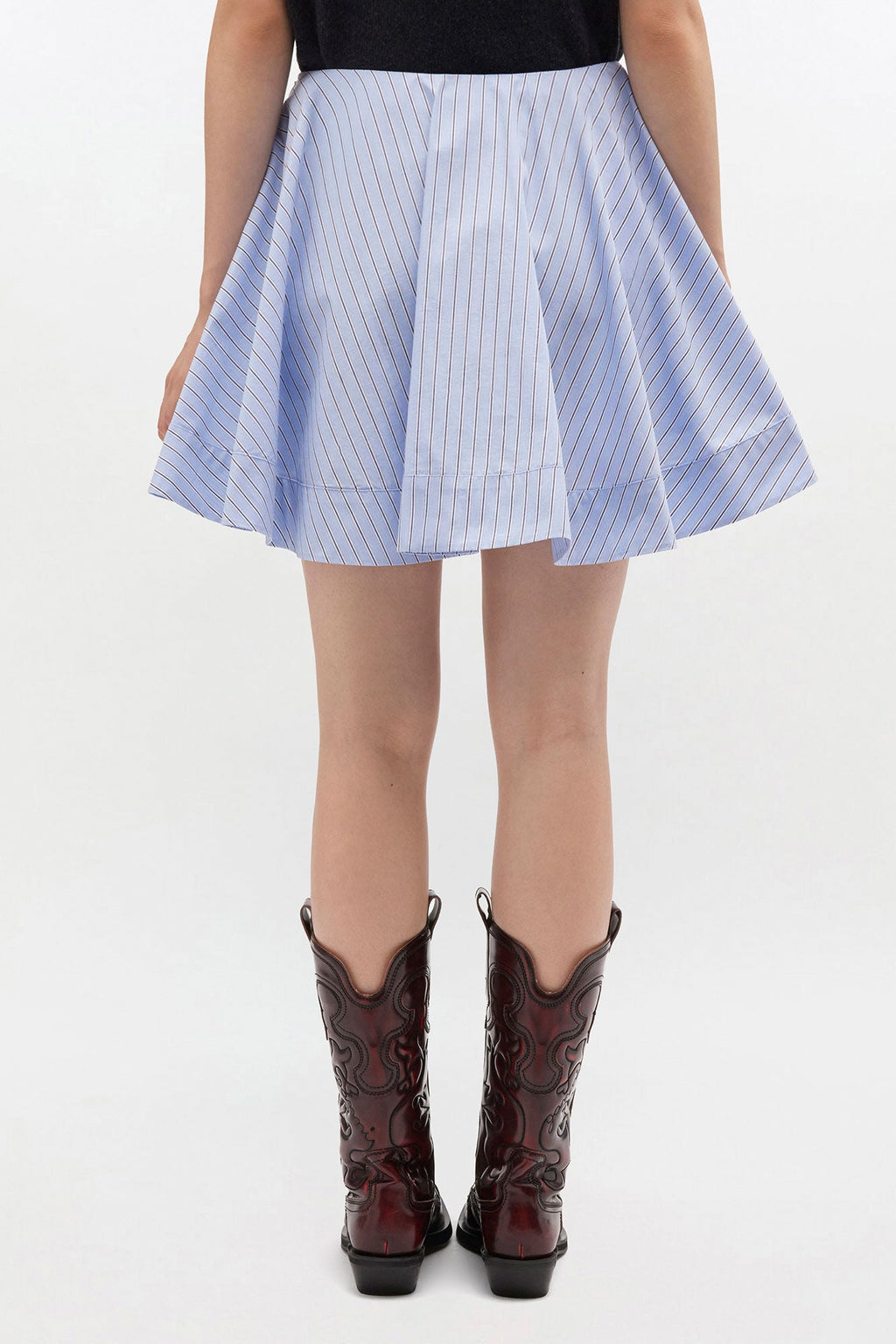 Ganni Stripe Circle Skirt