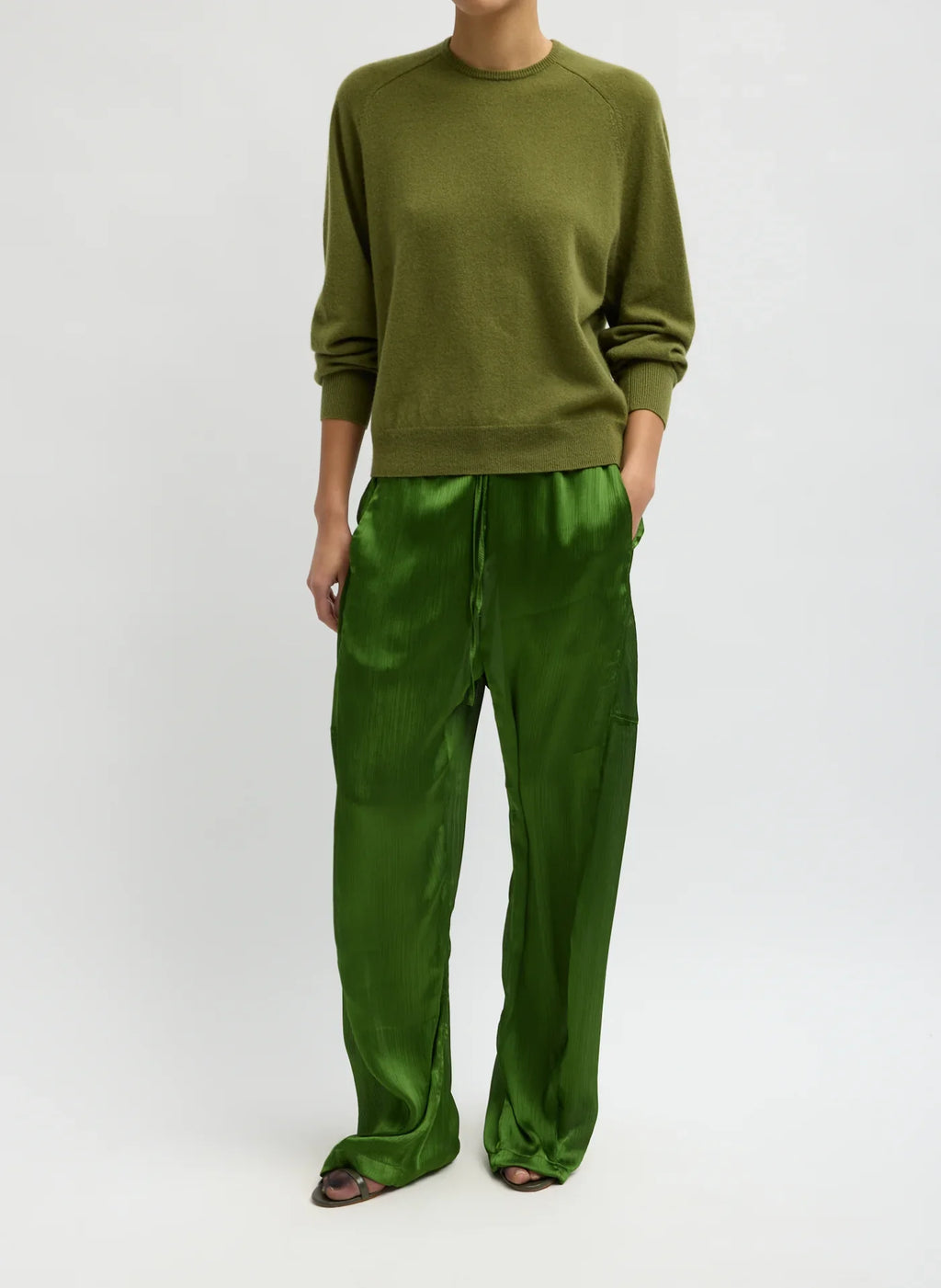 Tibi Cashmere Crewneck Sweater