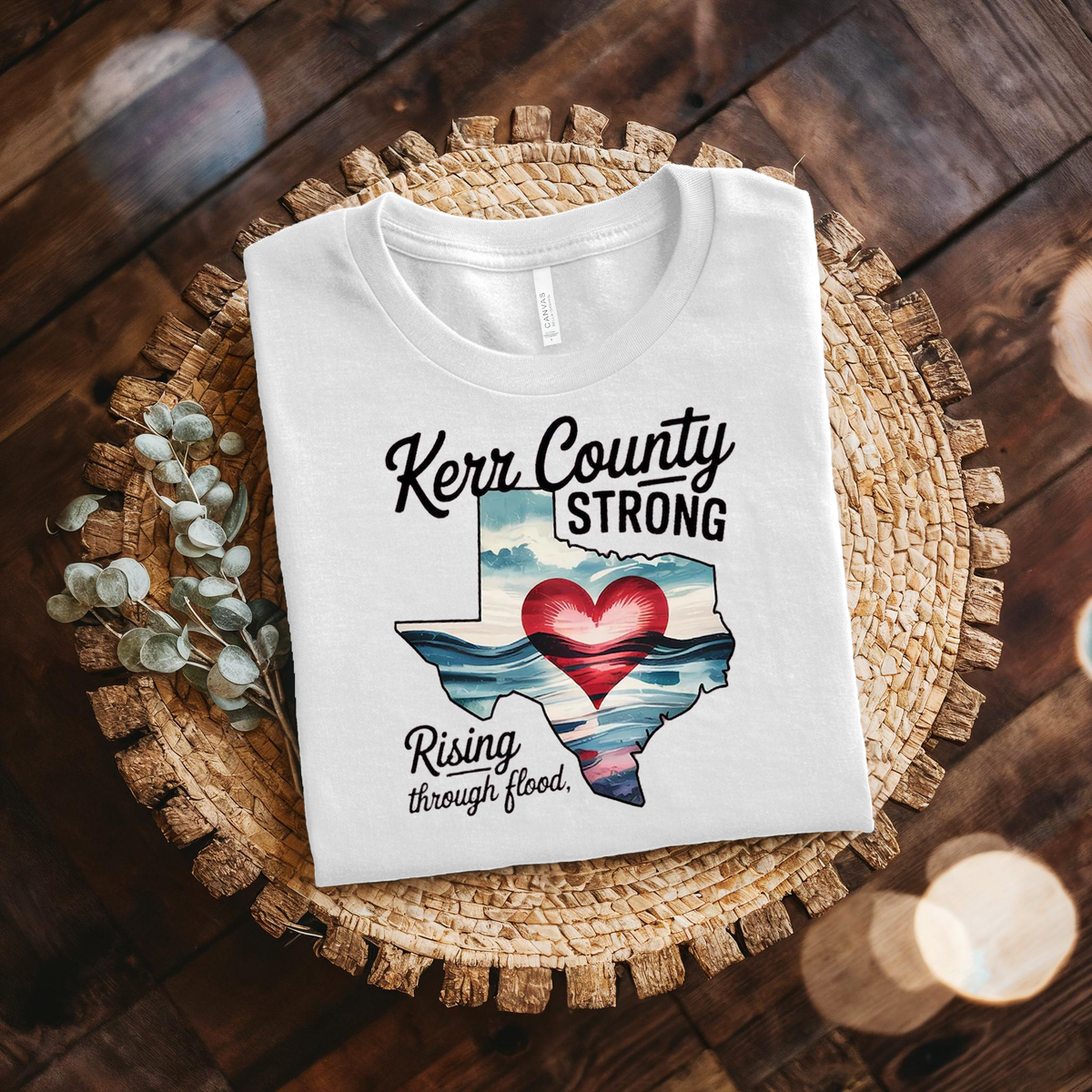 Retro Texas Strong God Bless Texas Print Sweatshirt