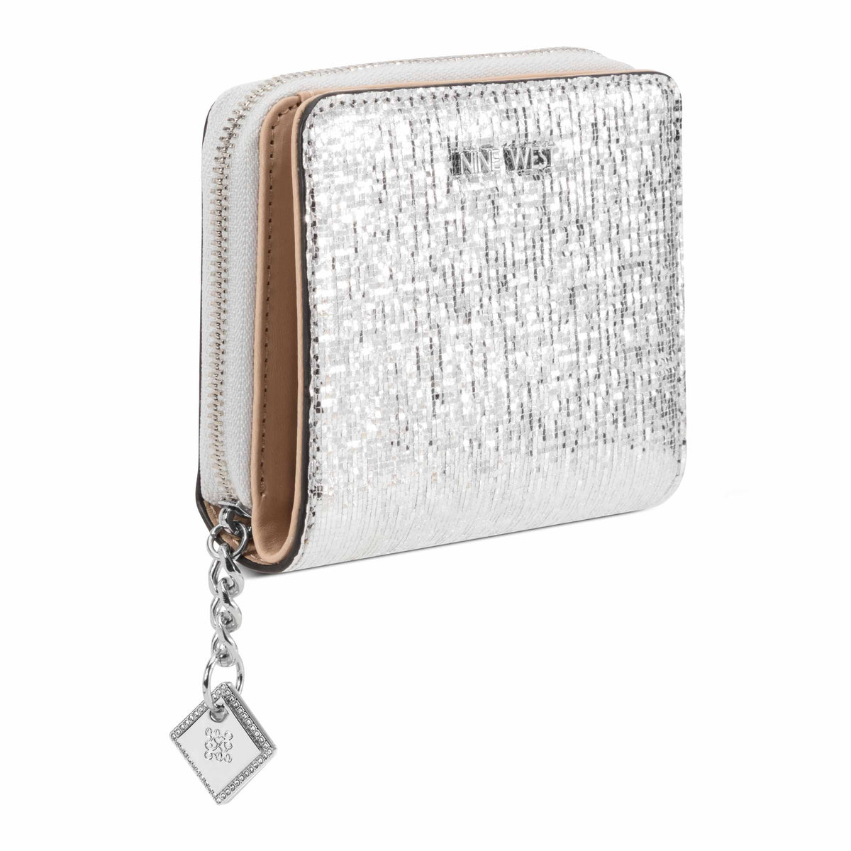 Kristina Zip Around Wallet With Adornment