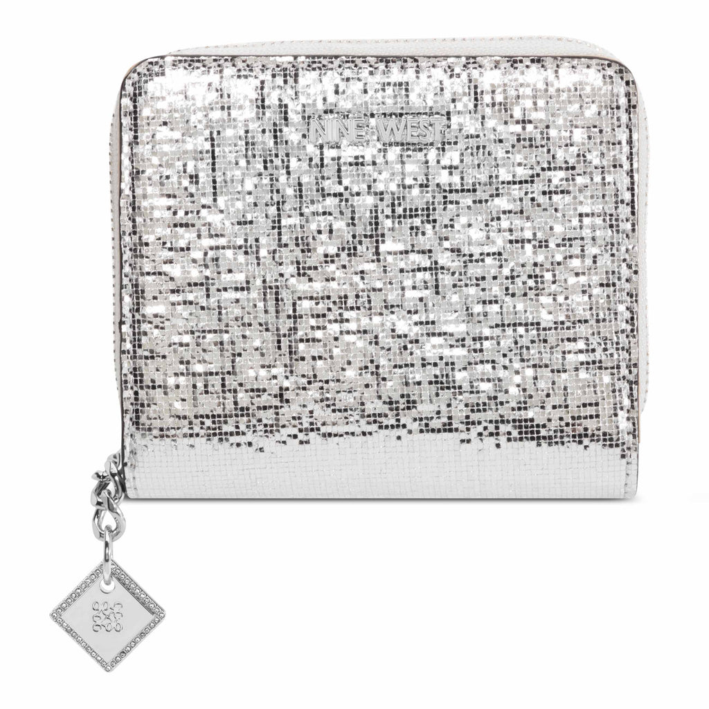 Kristina Zip Around Wallet With Adornment