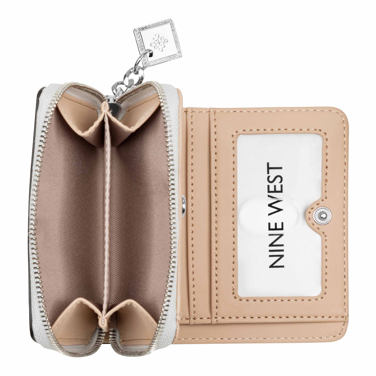 Kristina Zip Around Wallet With Adornment