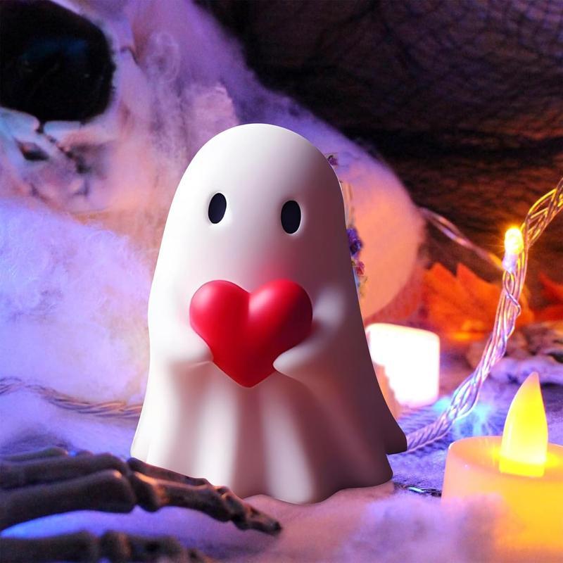 Cute Ghost Decoration, Spooky Resin Sculpture, Halloween Decoration for Indoor and Porch Decor