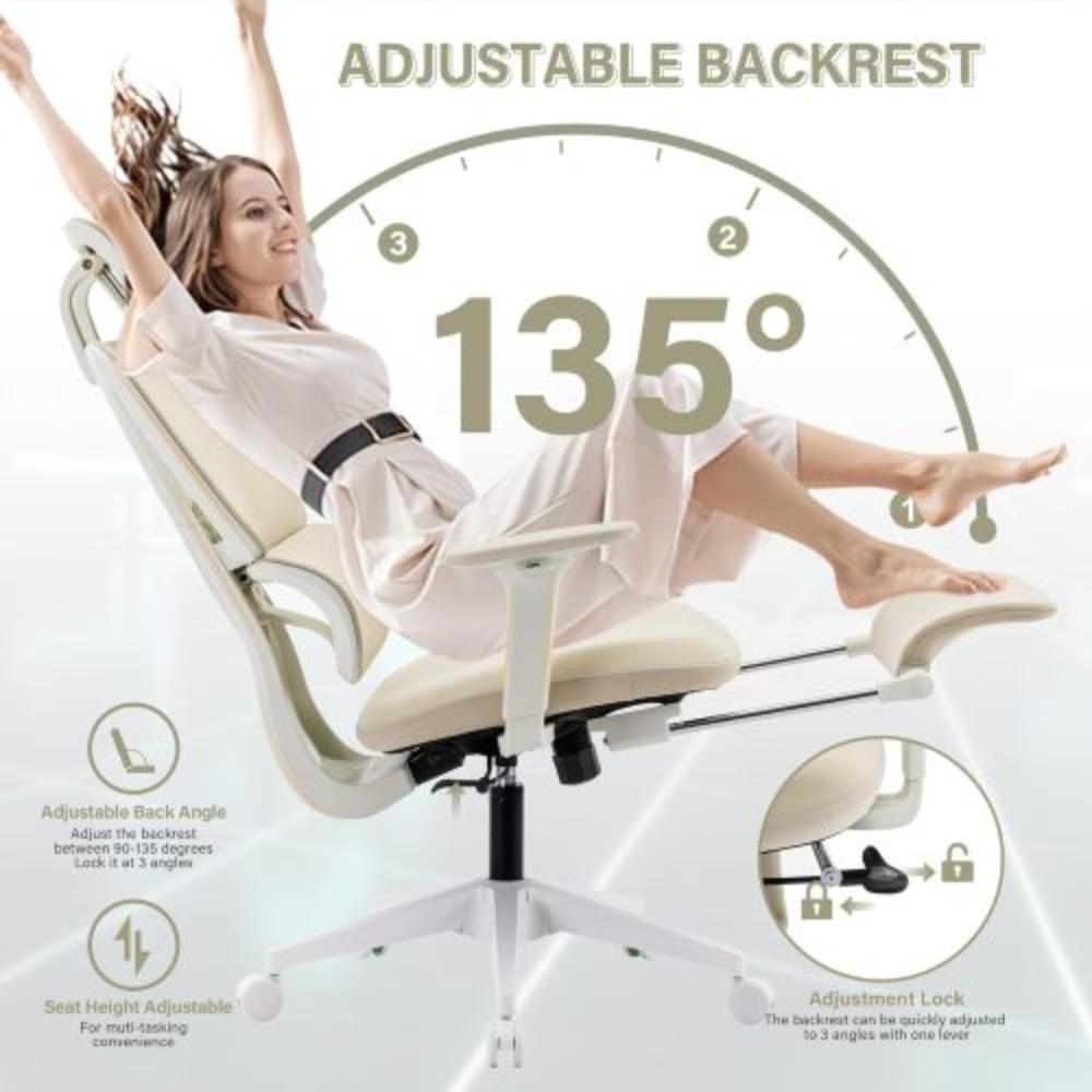 High-Back Mesh Office Chair with Lumbar Support