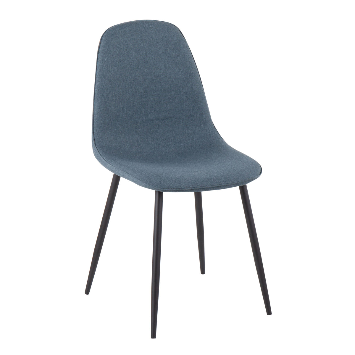 Contemporary Side Chairs with Cushioned Seats  - Set of 2