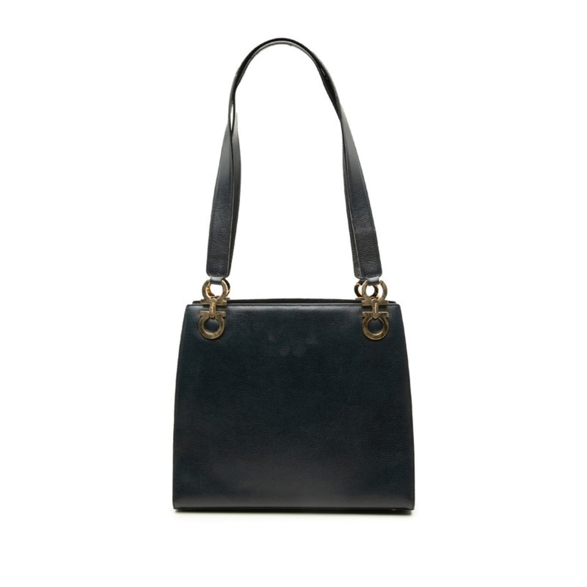 Salvatore Ferragamo Gancini Leather Shoulder Bag (Pre-Owned)