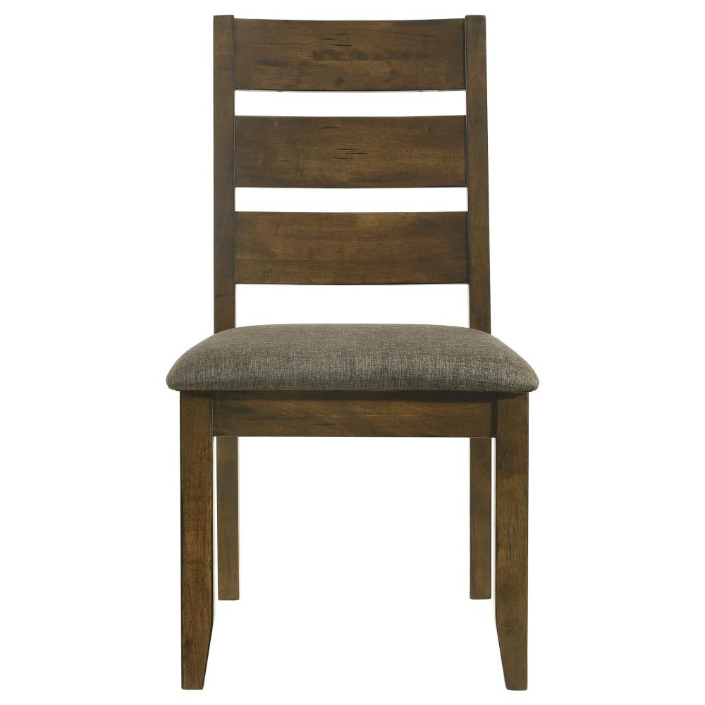 Farmhouse Dining Chairs with Vertical Slat Backrests and Durable Wooden Frames