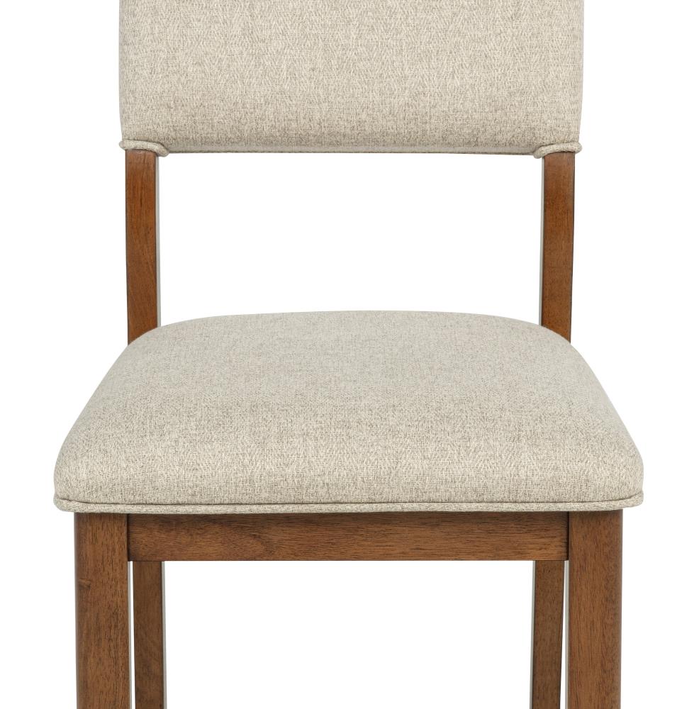 Wooden Counter Height Dining Chairs with Plush Upholstered Seating