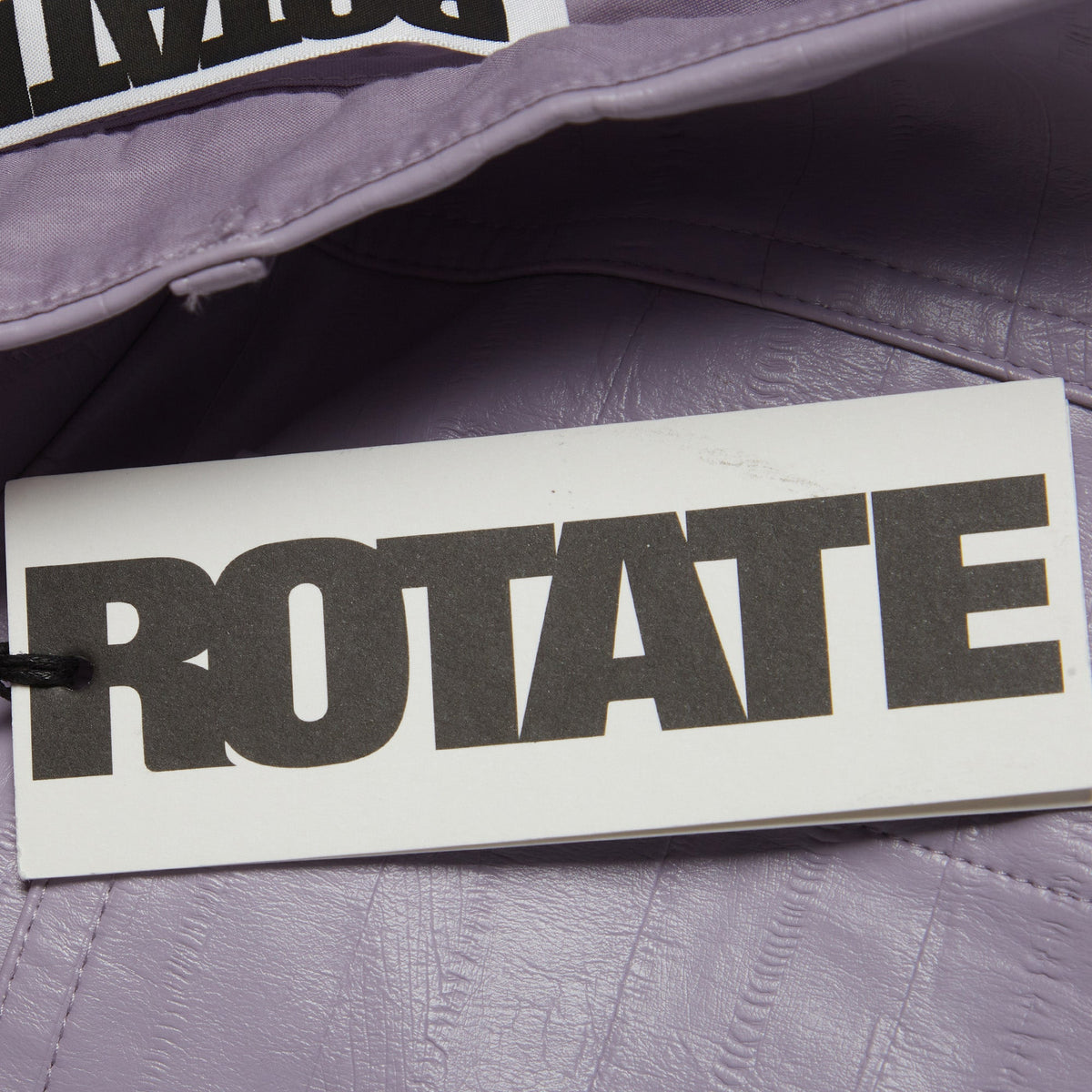 Rotate Birger Christensen Purple Leather High Waist Rotie Pants