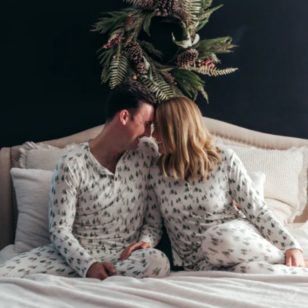 White Little Christmas Tree Matching Family Christmas Pajamas-Dog Pajamas Included