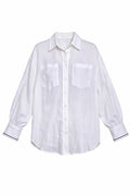 Patch Pocket Button Down Shirt In White