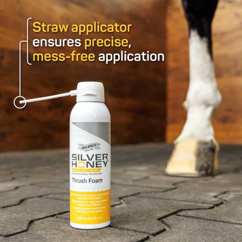 Absorbine Silver Honey Rapid Hoof Care Thrush Foam (200 ml)