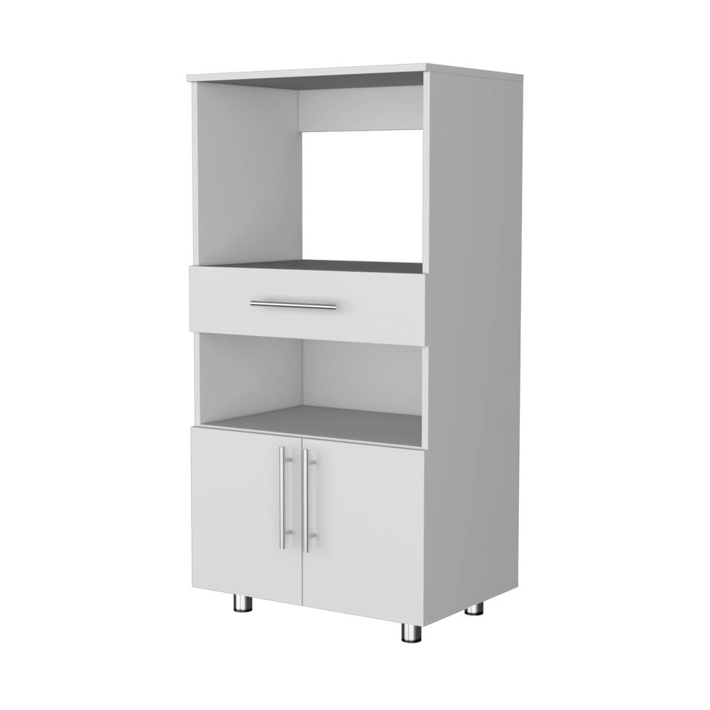 Microwave Cabinet with Drawer and Storage Shelves