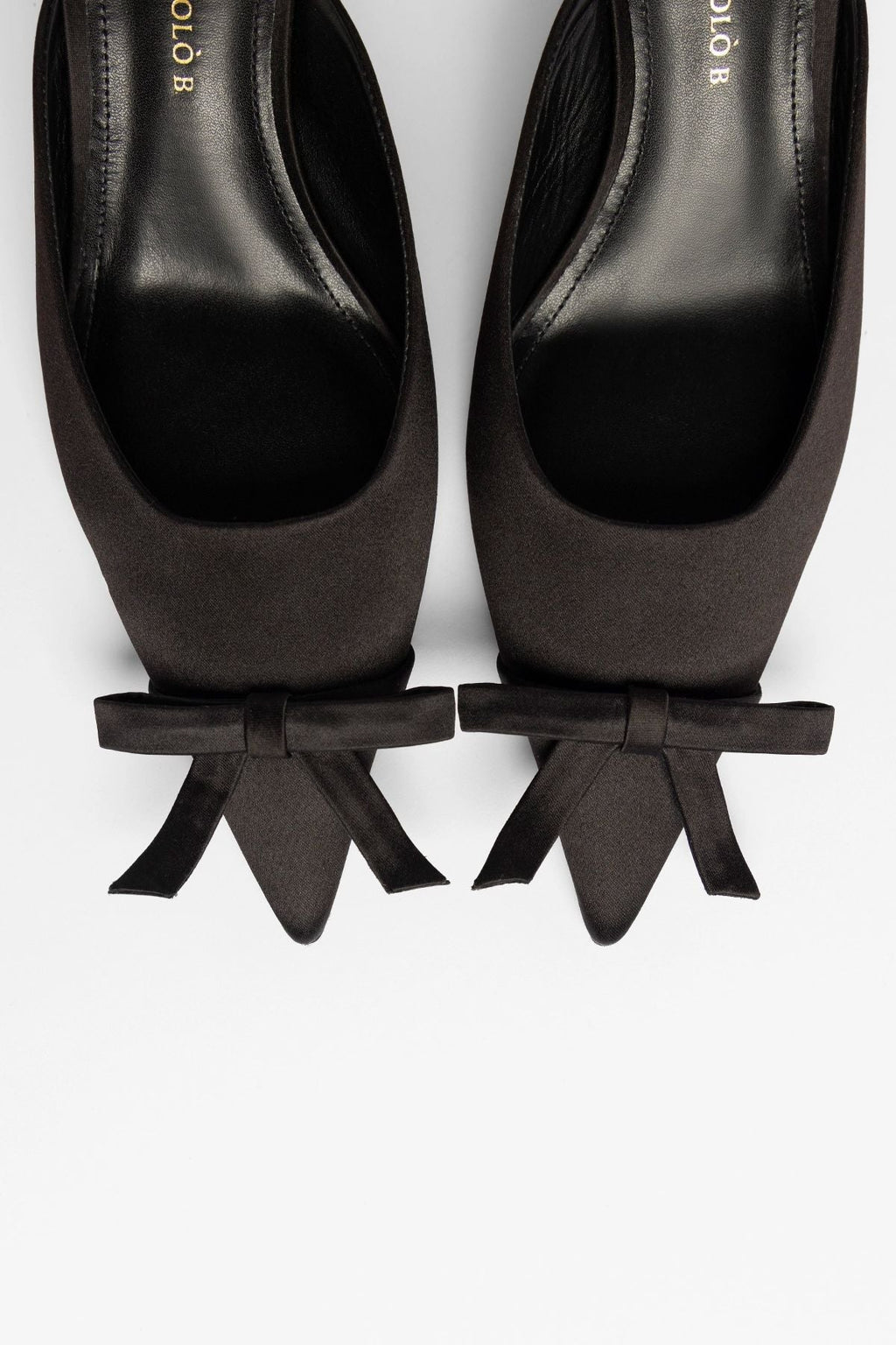 Larroudé by Nicolò B.: Maria Mule Black Satin