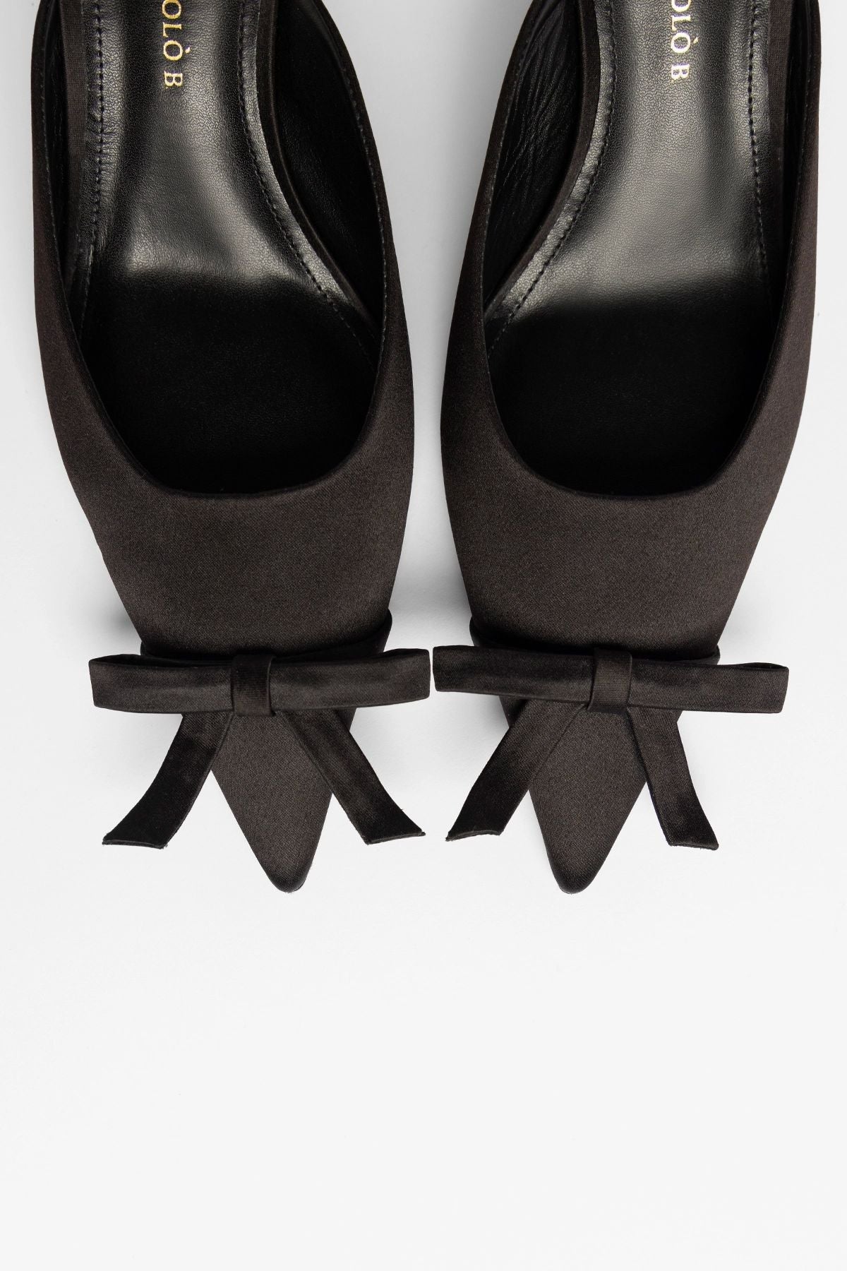 Larroudé by Nicolò B.: Maria Mule Black Satin