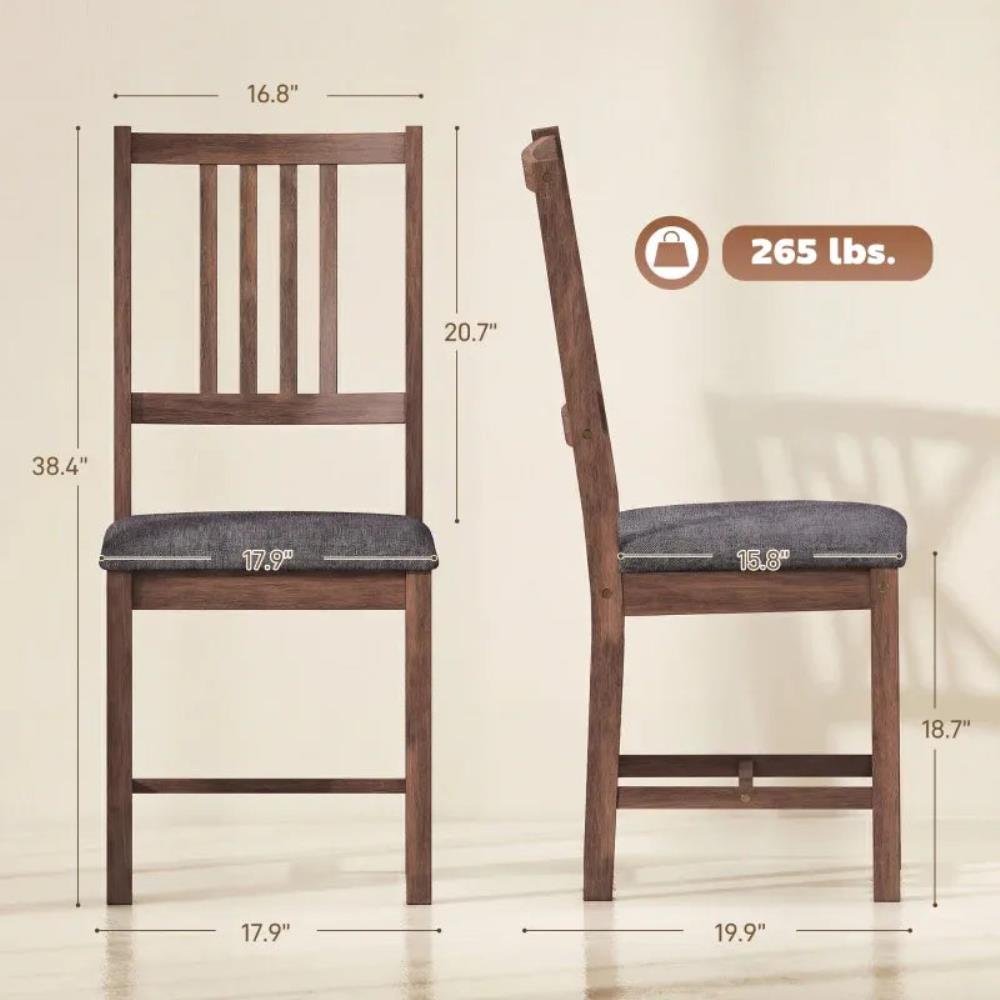 Stylish Padded Dining Room Chair Set