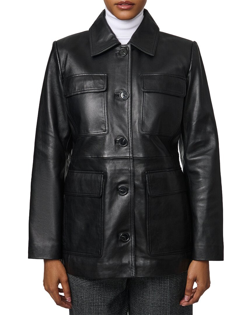Bernardo Medium Leather Jacket