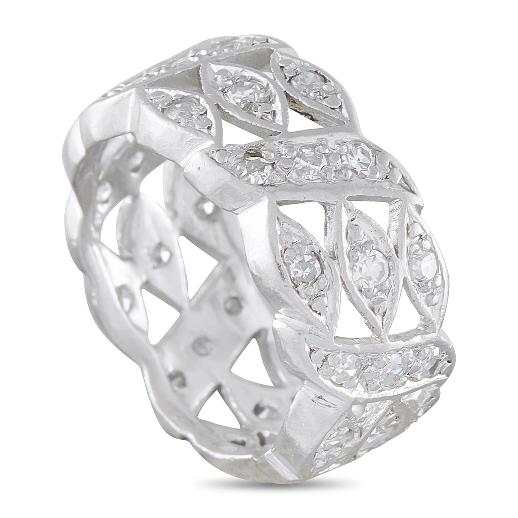 LB Exclusive 18K White Gold 1.05ct Diamond Ring MF03-081126