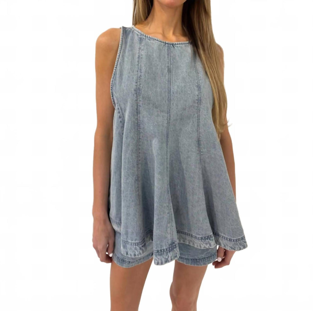 Women's Cassius Denim Set In Bleachout