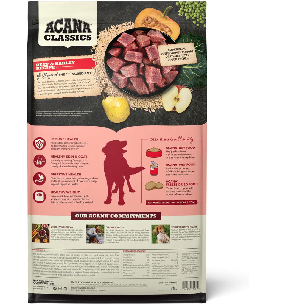 ACANA Classics Beef & Barley Dry Dog Food
