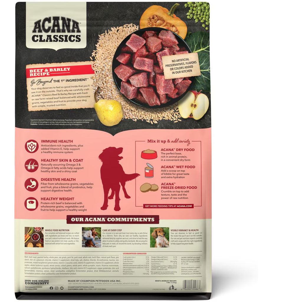 ACANA Classics Beef & Barley Dry Dog Food