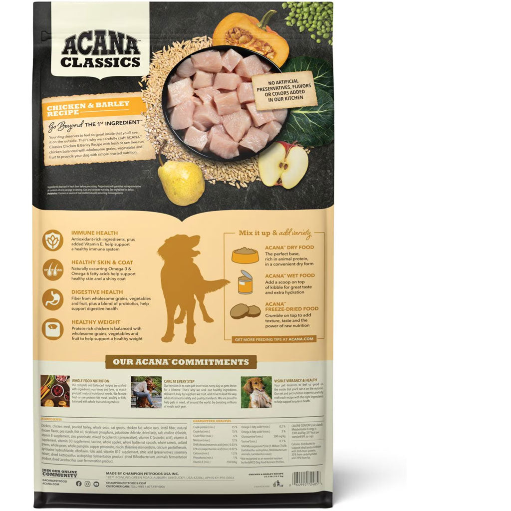ACANA Classics Chicken & Barley Dry Dog Food