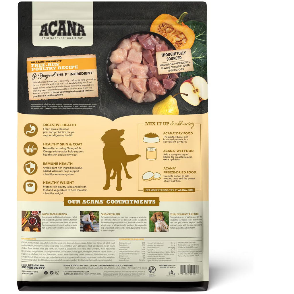 ACANA Free Run Poultry Grain-Free Dry Dog Food