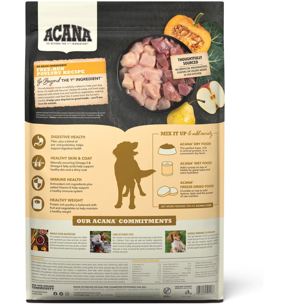 ACANA Free Run Poultry Grain-Free Dry Dog Food