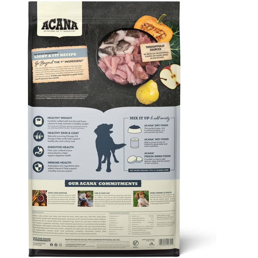 ACANA Light & Fit Grain-Free Dry Dog Food