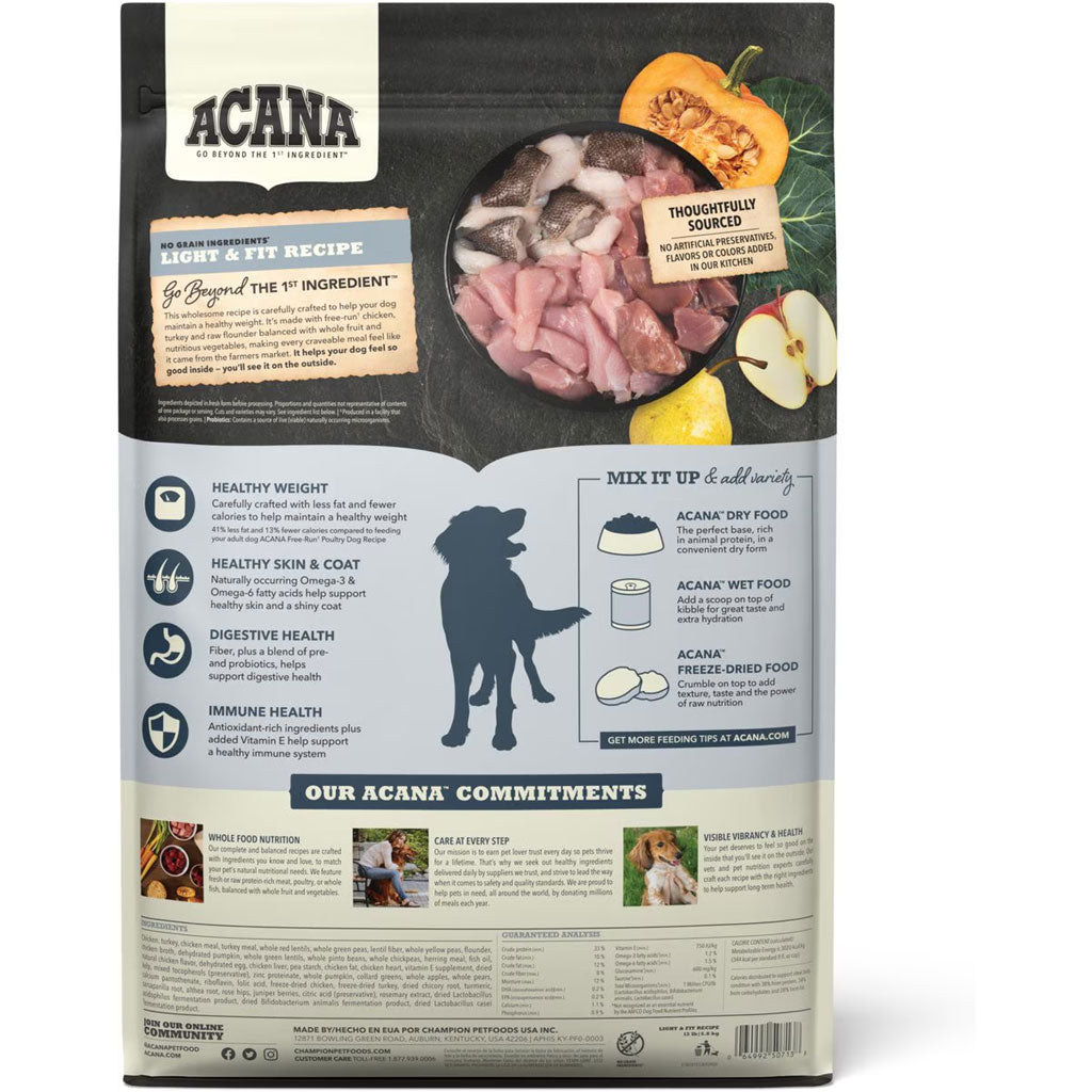 ACANA Light & Fit Grain-Free Dry Dog Food