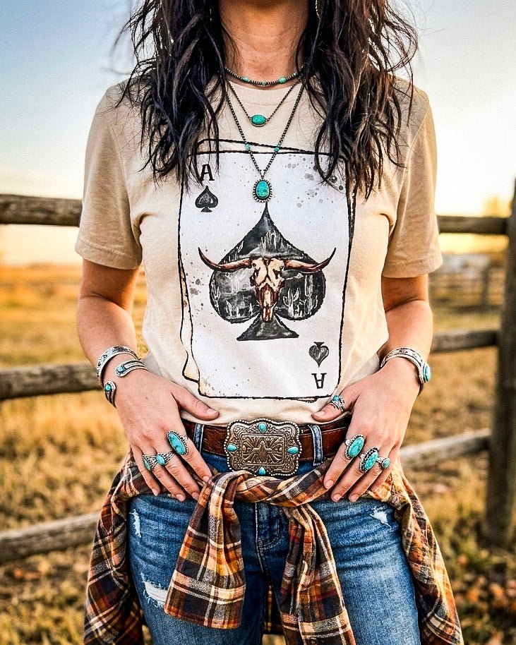 Ace High Longhorn Graphic Tee